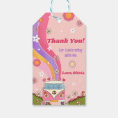 レトロレインボーグルービーサンキューギフトラベル ギフトタグ (裏面)