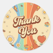 レトロレインボーグルーヴィー6thバースデーパーティー ラウンドシール (正面)