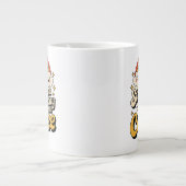 レトロレインボーコーヒーディライト ジャンボコーヒーマグカップ (正面)