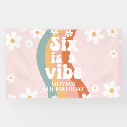 レトロレインボーシックスはヴィベデイジー6位 横断幕 (横)