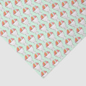 レトロレインボーシャーベットアイスクリームデザートグリーン 薄葉紙 (詳細)