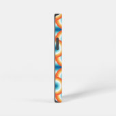 レトロレインボージオメトリックパターン iPhoneケース (右側面)