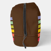 レトロレインボーストライプブラウンヴィンテージ ドップキット (右)