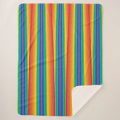 レトロレインボーズシェルパブランケット（3サイズ） シェルパブランケット (正面)