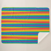 レトロレインボーズシェルパブランケット（3サイズ） シェルパブランケット (正面(横))