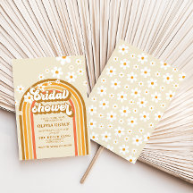 レトロレインボーデイジーグルーヴィーブライダルシャワーの導入