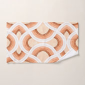 レトロレインボーデザインインパステルサストアンドデザート バスタオルセット (ハンドタオル)