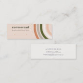 レトロレインボーデザートシックスタッドイヤリングディスプレイ スキニー名刺 (正面/裏面)