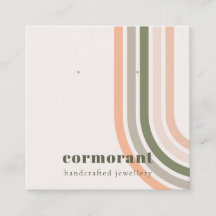 レトロレインボーデザートシックスタッドイヤリングディスプレイ