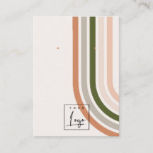 レトロレインボーデザートシックロゴイヤリングディスプレイ