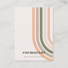 レトロレインボーデザートシック空白のジュエリーディスプレイ 名刺