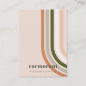 レトロレインボーデザートシック空白のジュエリーディスプレイ 名刺 (正面)