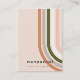 レトロレインボーデザートシック空白のジュエリーディスプレイ 名刺