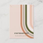 レトロレインボーデザートブレスレットネックレスディスプレイ 名刺 (正面)