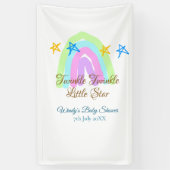 レトロレインボートゥインクルトゥインクルリトルスターベビーsh 横断幕 (縦)