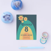 レトロレインボーバースデーパーティー チラシ (シングル)