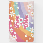 レトロレインボーファイブはヴィーベ5誕生日 横断幕 (縦)