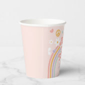 レトロレインボーファイブはヴィーベ5誕生日 紙コップ (右)