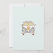 レトロレインボーファイブはVibe Groovy第5誕生日 招待状 (裏面)