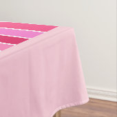 レトロレインボー名門私立校風のピンクアンドレッドアーチ テーブルクロス (インサイチュ)