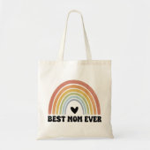 レトロレインボー最高のマママエバートートバッグ、母の日 トートバッグ (正面)