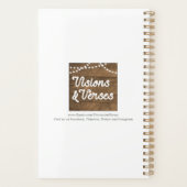 レトロレインボー5文字パーソナライズされた名 プランナー手帳 (裏面)