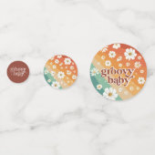 レトロレインボー70ストライプ年代 |デイジーフローラ コンフェッティ (裏面)