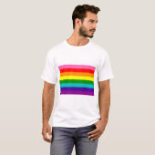 レトロレインボー8プライド Tシャツ (正面フル)