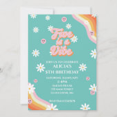 レトロレインボーFIVEはビバグルービー5歳の誕生日 招待状 (正面)