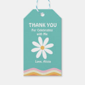 レトロレインボーFIVEはVibe Groovy 5誕生日 ギフトタグ (正面)