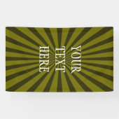 レトロレイ黒い透明+アイディア 横断幕 (横)