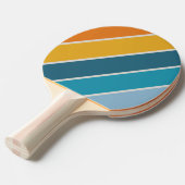 レトロレウはっきりしたンストライプの 卓球ラケット (正面アングル)
