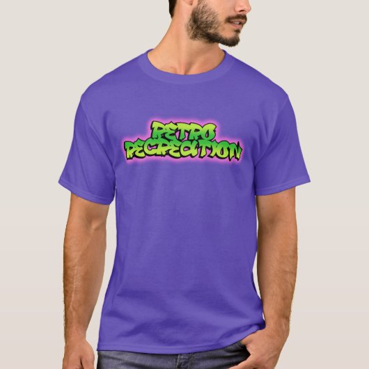 レトロレクリエーションの新しいロゴ Tシャツ (正面)