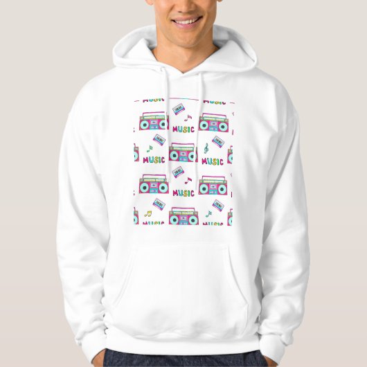 レトロレコーダテープシームレス パーカ (正面)