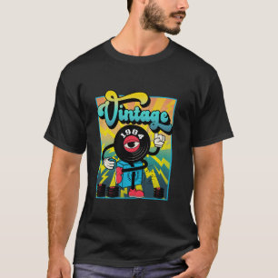 レトロレコードおもしろいドードル40歳の誕生日ヴィント Tシャツ