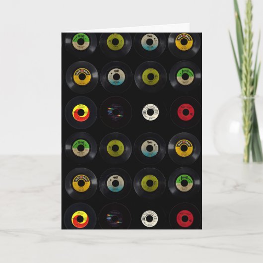 レトロレコードのアルバム空白のカード カード (正面)