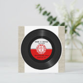 レトロレコードのダブル・ハピネス結婚ズ 招待状 (スタンド正面)