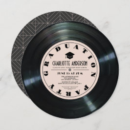 レトロレコードのピンク卒業 招待状