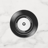 レトロレコードのミニマリストテーブルデコ結婚ール コンフェッティ (スモール正面)