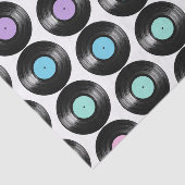 レトロレコードカラフルパターンデザイン 薄葉紙 (詳細)