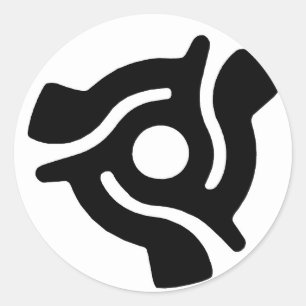 レトロレコードセンターイメージLP 45s ラウンドシール