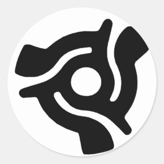 レトロレコードセンターイメージLP 45s ラウンドシール