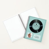 レトロレコードターコイズ卒業ゲストブック ノートブック (内部)