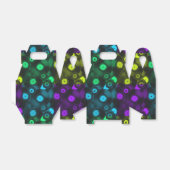 レトロレコードネオンカラフルコラージュ フェイバーボックス (折り畳みなし)