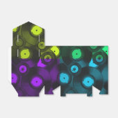 レトロレコードネオンカラフルコラージュ フェイバーボックス (折り畳みなし)