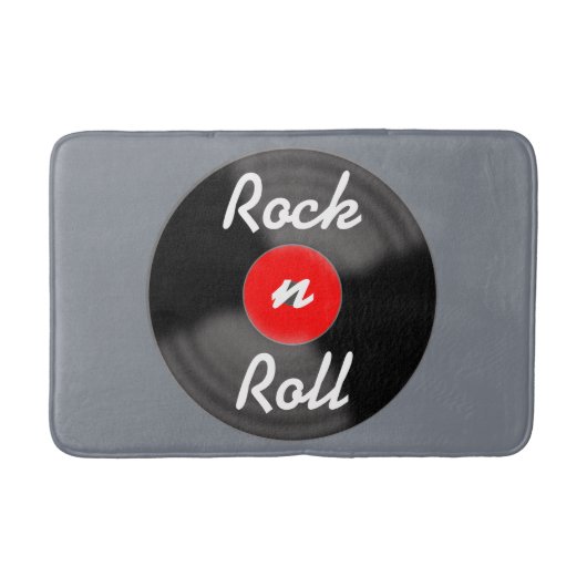 レトロレコードバスマットラグ バスマット (正面)