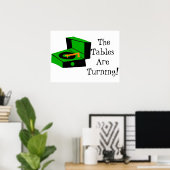 レトロレコードプレーヤーポスター ポスター (ホームオフィス)