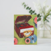 レトロレコードホップソックホップ旋回時間招待状 招待状 (スタンド正面)