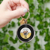 レトロレコード写真結婚式の引き出物ありがとう キーホルダー (手)