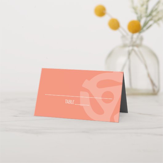 レトロレコード座席表 プレイスカード (正面)